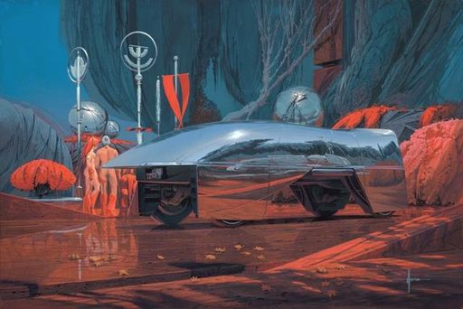 Another example of Syd Mead vehicle concept art