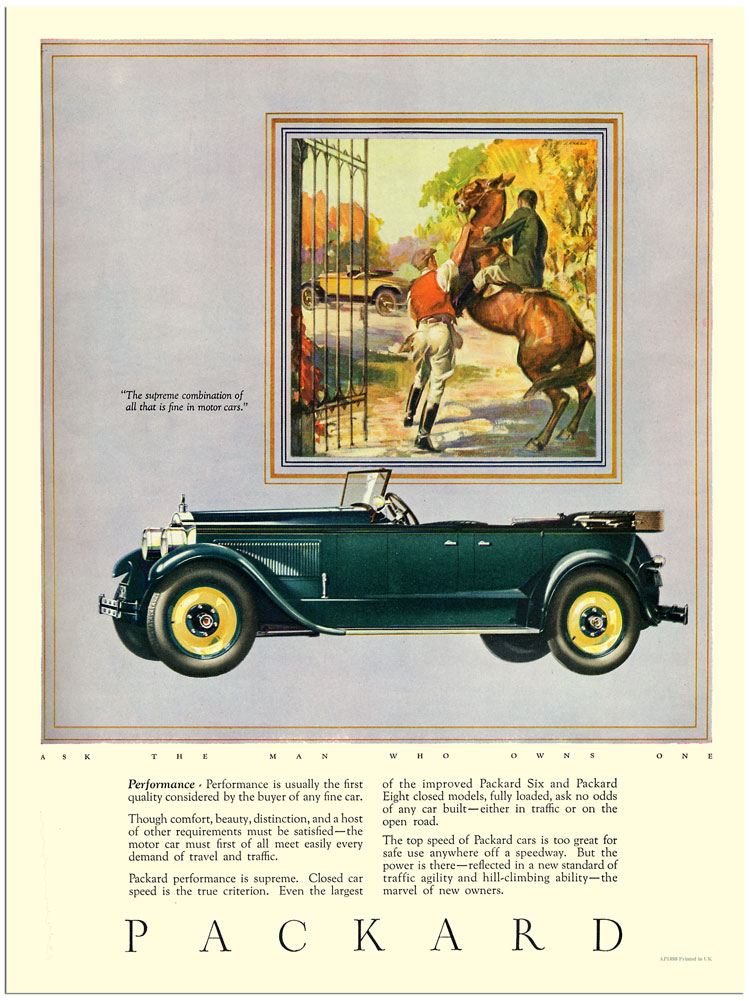 1920s Packard adverising illustration Robert Tate Collection 2