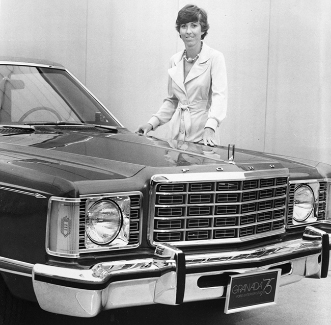 Vandermolen with the 1975 Ford Granada Ford Motor Company Archives 3