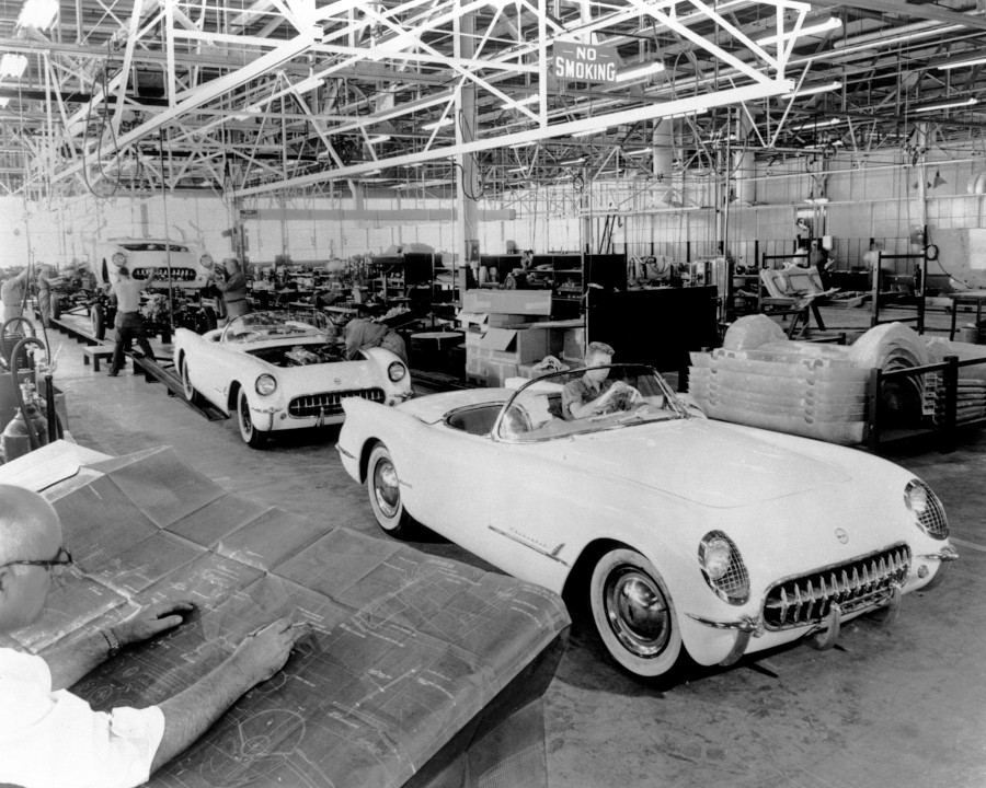 The first Corvette produced in Flint Michigan on June 30 1953 GM Media Archives RESIZED 2