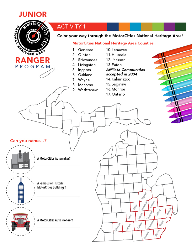 32256 MotorCities Junior Rangers Map