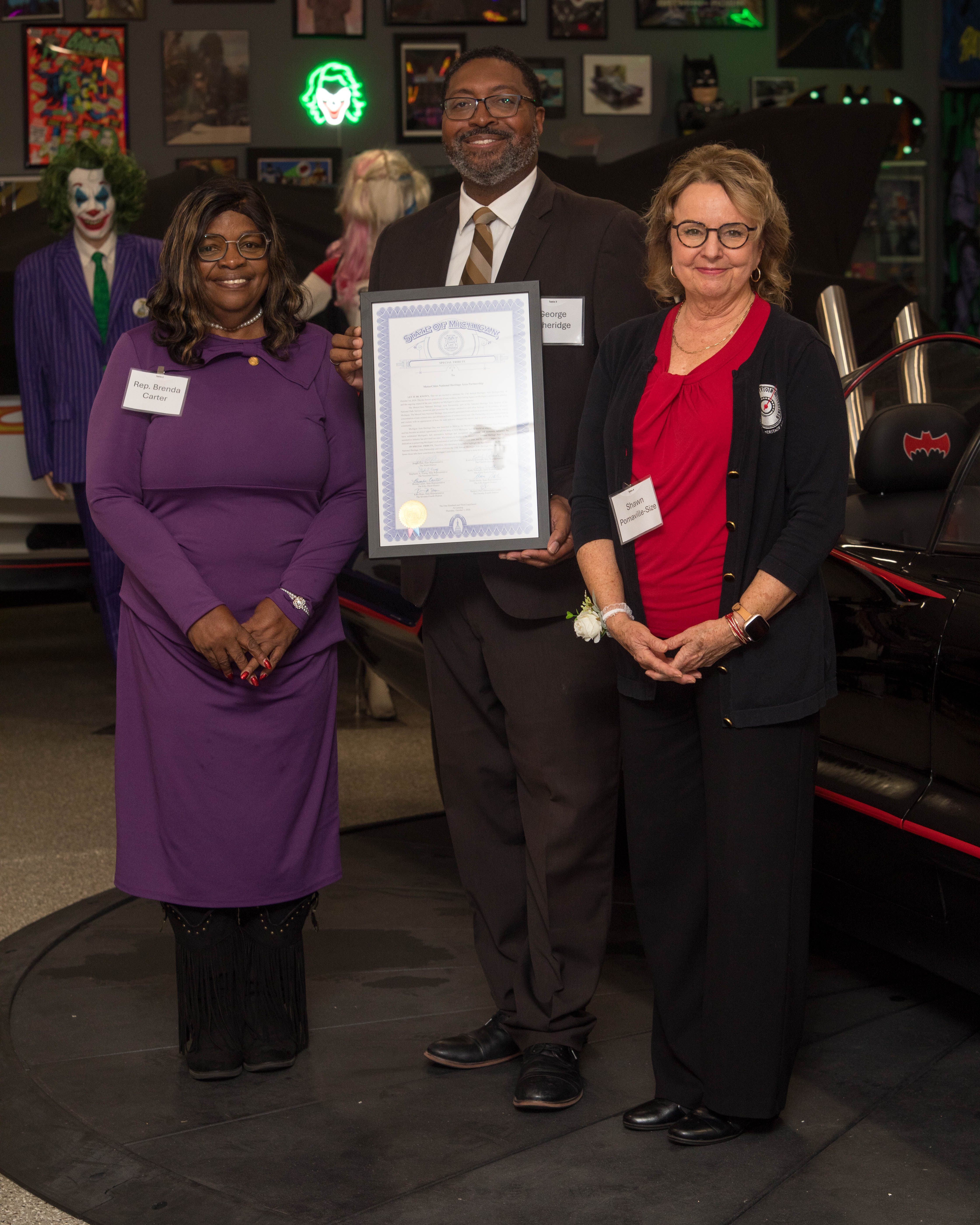 MotorCities Board and Staff Celebrate Michigan Auto Heritage Day at the Pontiac Transportation Museum