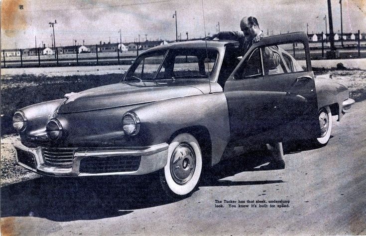 Tom the only journalist to drive the Tucker