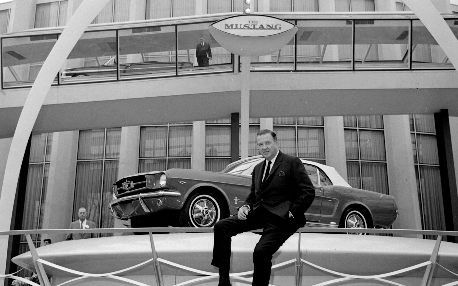 1964 Ford Mustang at Worlds Fair with Henry Ford II1