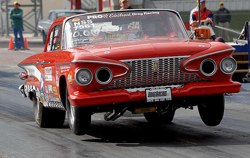 1961 Plymouth Savoy drag racer Edelbrock Drag Racing 8