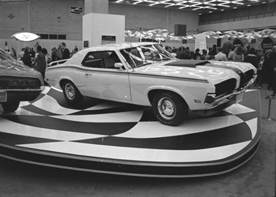 1970 Detroit Auto Show Mercury Cougar display Bill and Doris Rauhauser Photo Archive DPL 5