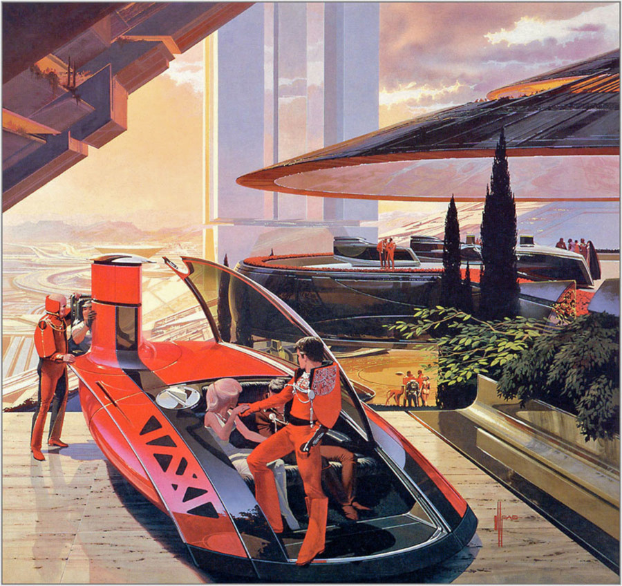 Syd Mead concept art for a futuristic vehicle RESIZED 3