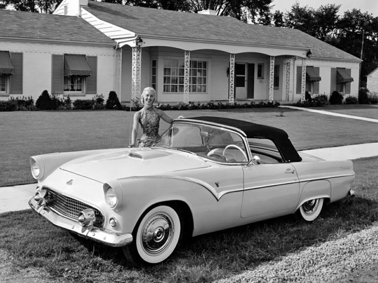 1955 Ford Thunderbird first proposal with chrome stripe later dropped Henry Ford Media Center Archives 4