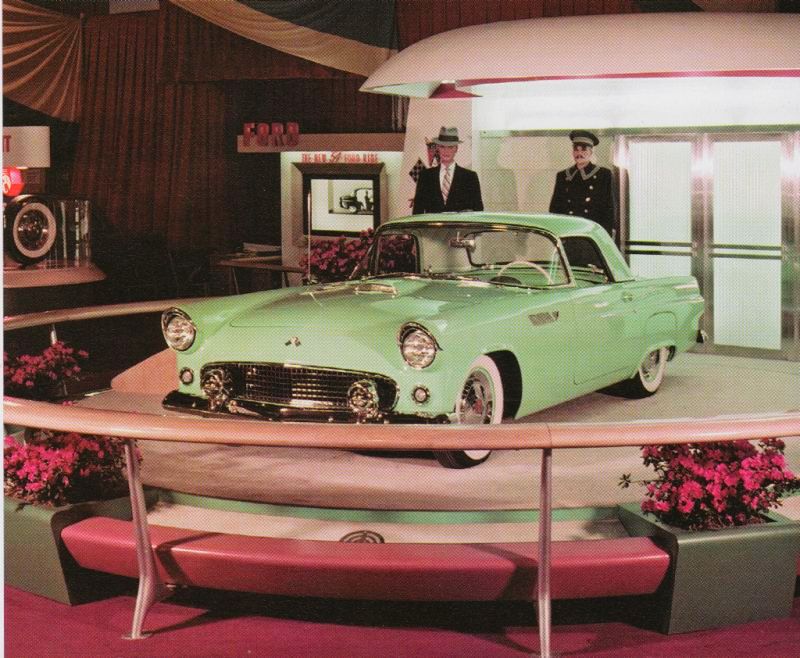 1955 Ford Thunderbird on display at the Detroit Auto Show Henry Ford Media Center Archives 3