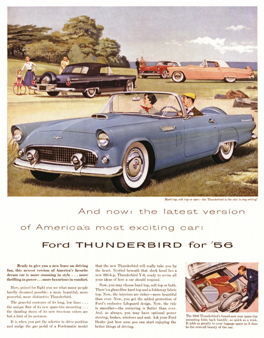 A 1956 Ford Thunderbird ad RESIZED Henry Ford Media Center Archives 8
