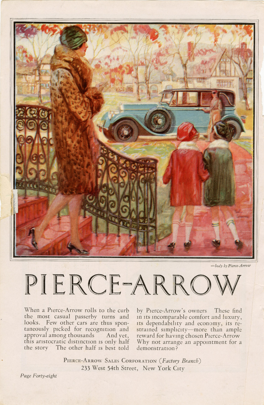 Pierce Arrow advertisement 1920s NAHC 8 RESIZED