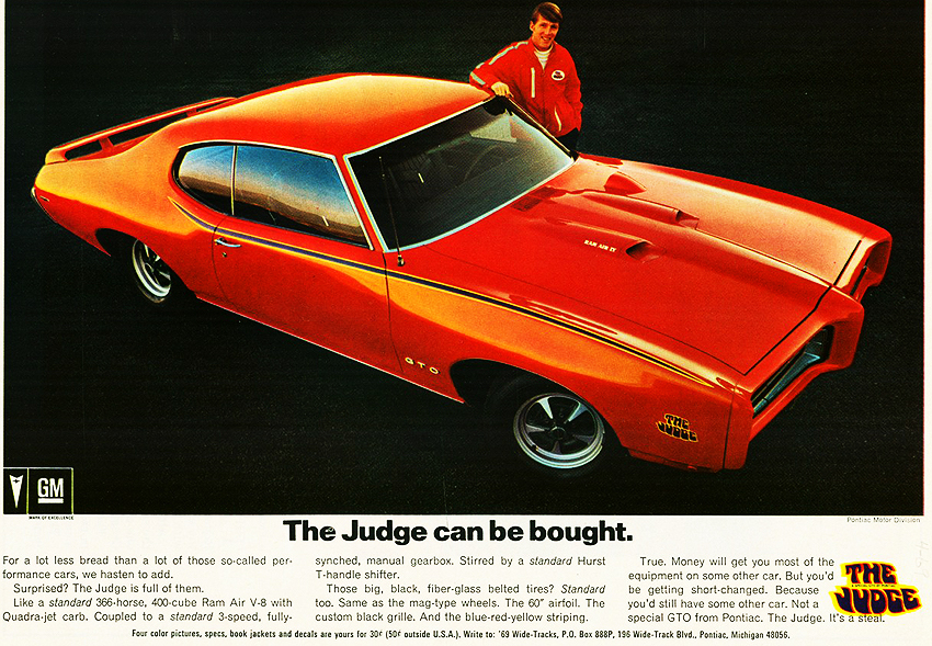 An Early John DeLorean Creation – The 1969 Pontiac GTO Judge