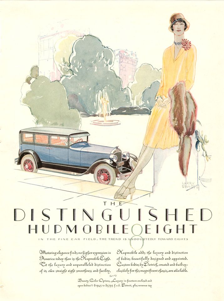 A Hupmobile Eight ad