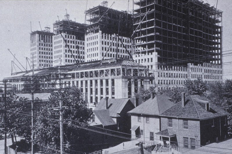 General Motors Building construction in 1921 Ferens Collection 1
