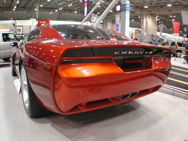 A rear view of the 1999 Dodge Charger RT concept Stellantis North American Archives 8