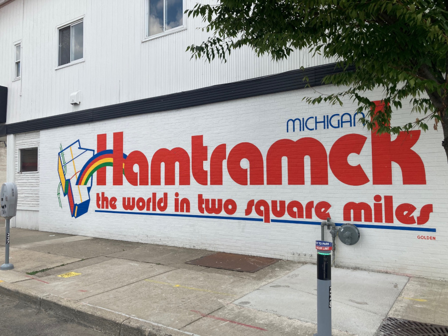 The mural proclaims Hamtramck The world in two square miles It accurately sums up the city RESIZED 3
