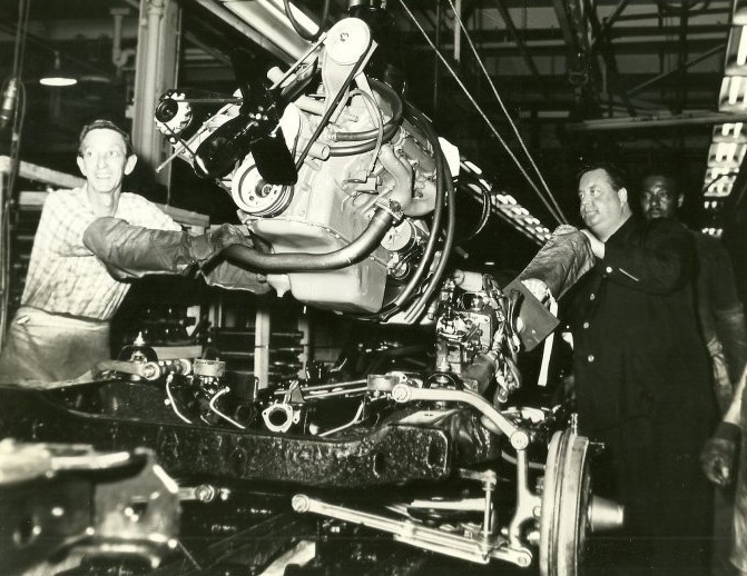 Actor Jackie Gleason at the Buick factory GM Media Archives 7