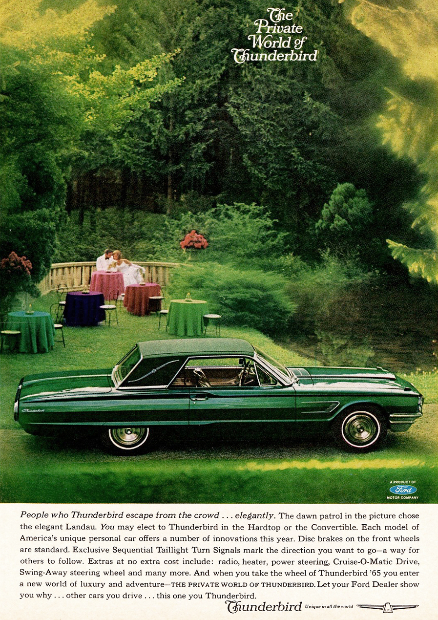 1965 Ford Thunderbird ad Robert Tate Collection 3 RESIZED