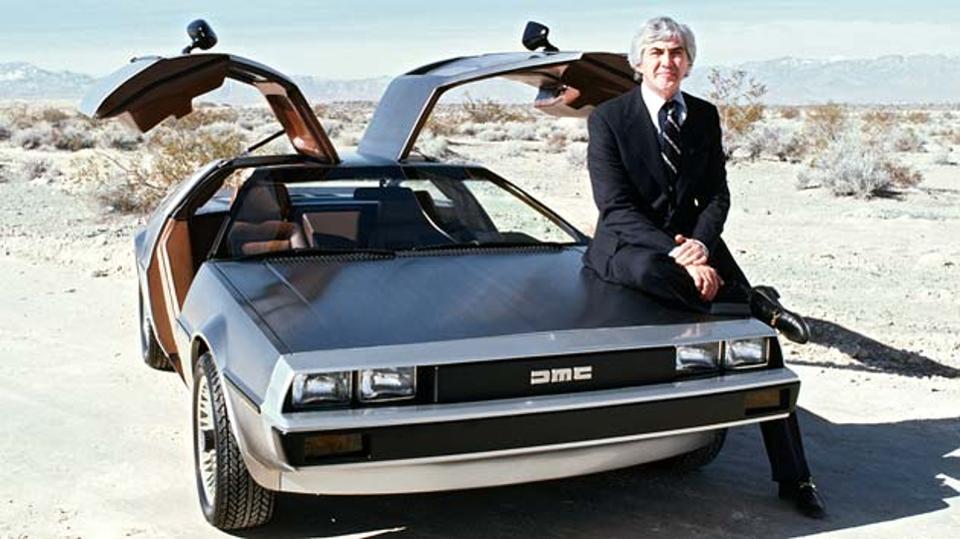 John DeLorean with DMC 12