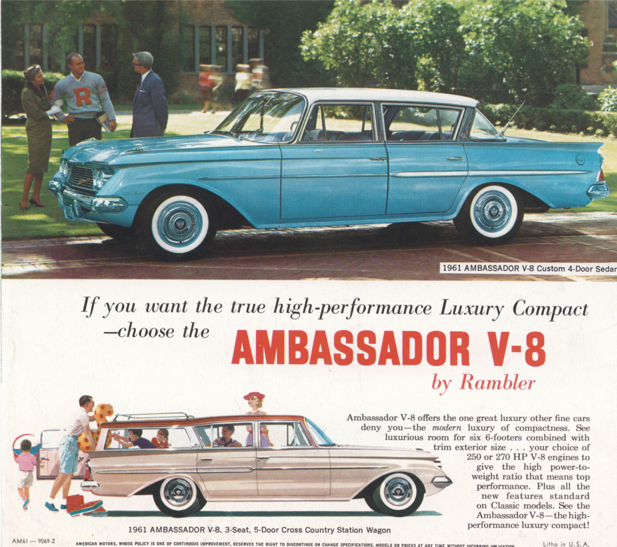 1961 Rambler Ambassador ad Robert Tate Collection 1 RESIZED