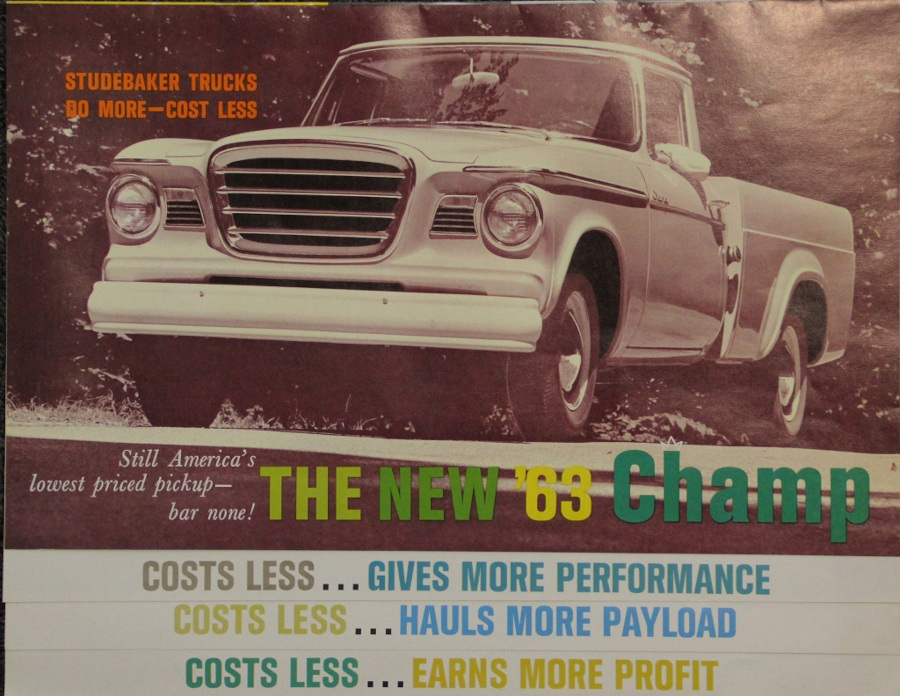 1963 Studebaker Champ pickup truck sales material Robert Tate Collection RESIZED 8
