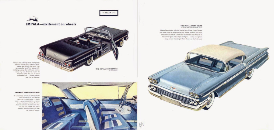 1958 Chevrolet Impala sales catalog GM Media Archives RESIZED 8