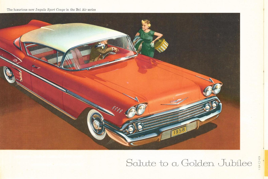 A 1958 Chevrolet Impala ad GM Media Archives CROPPED AND RESIZED 6