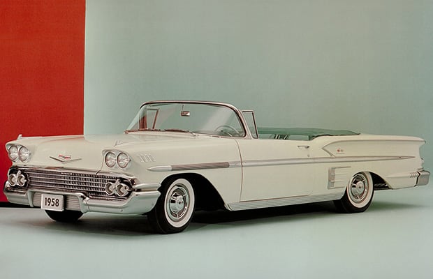 A 1958 Chevy Impala convertible GM Media Archives 4