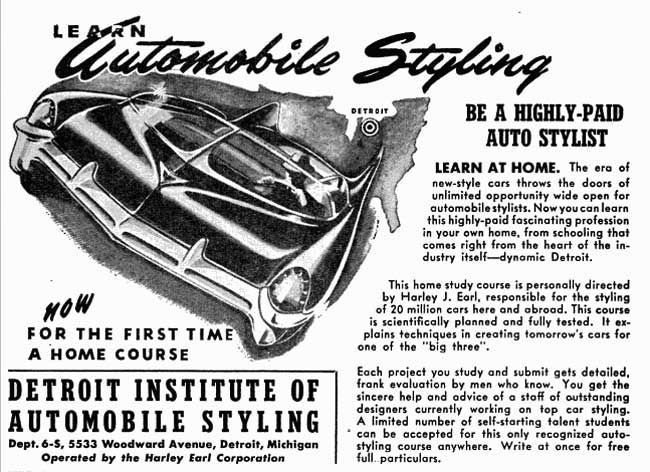 Learn Automotive Styling ad 4