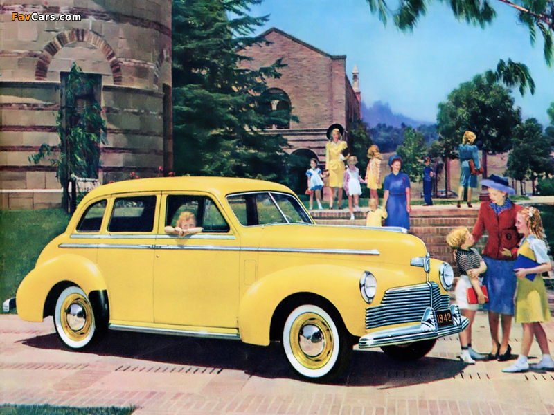 1942 Studebaker Yellow Sedan