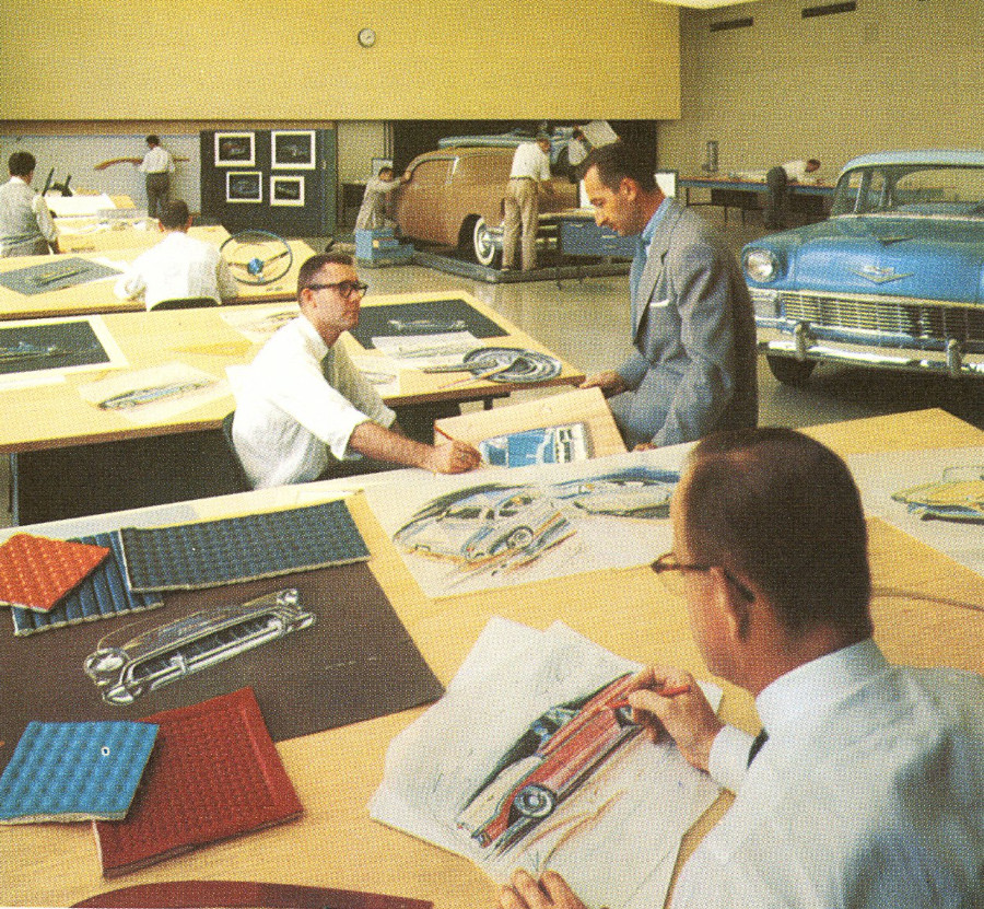 1956 57 Chevrolet design studio GM Archives and Special Collections RESIZED 4