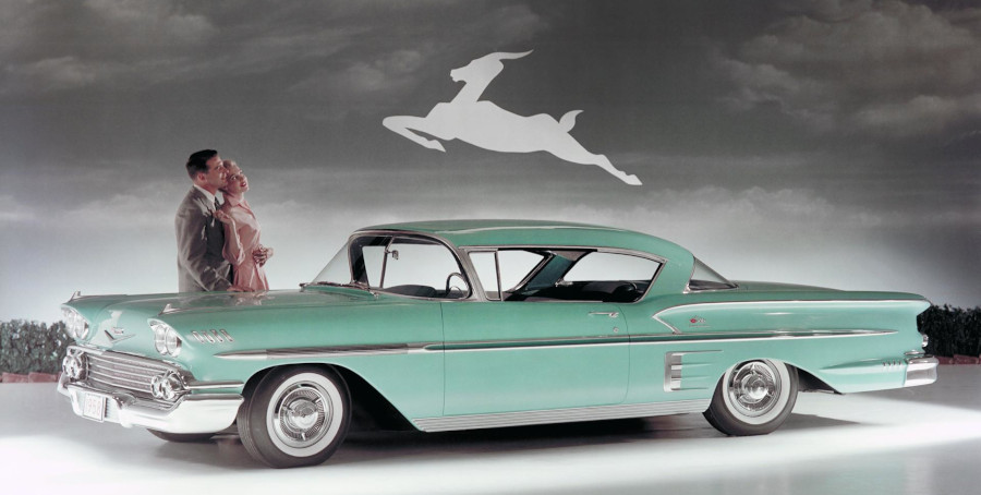 1958 Chevrlolet Bel Air Impala press photo GM Archives and Special Collections RESIZED 5