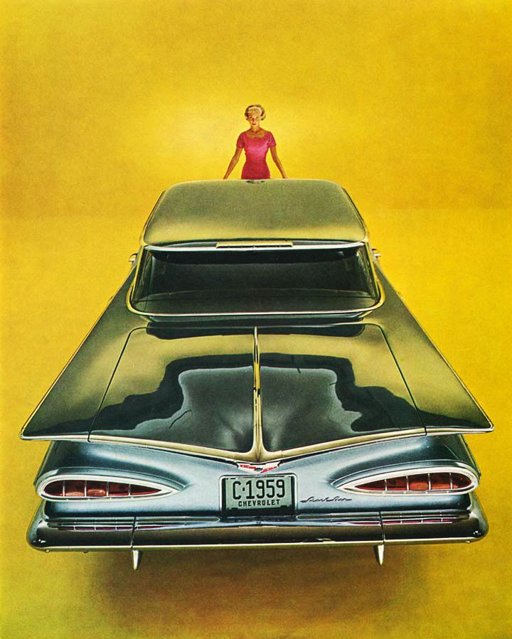 1959 Chevrolet rear end design GM Archives and Special Collections 6