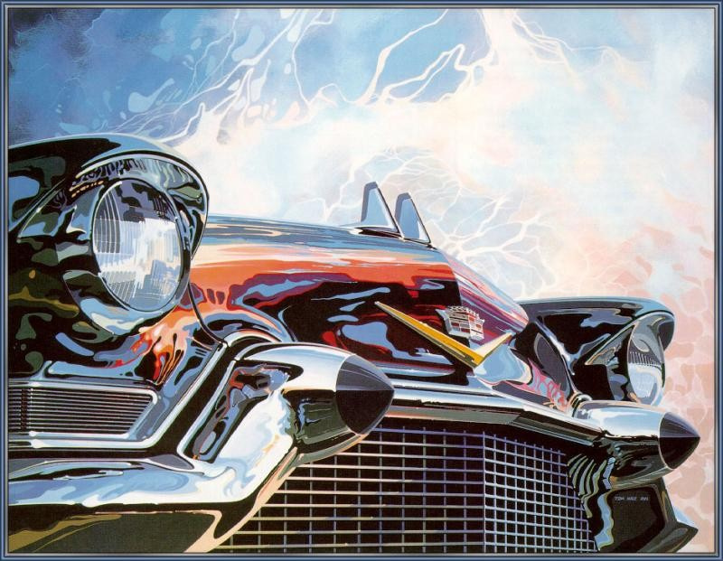 1957 Cadillac illustration by Tom Hale 1