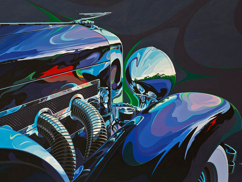 A classic car illustration by Tom Hale 8