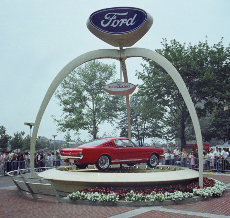Ford Mustang on display at Worlds Fair Ford Motor Company Archives RESIZED 3