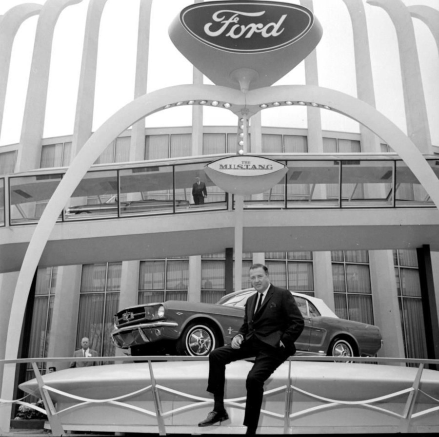 Henry Ford II introduces the Mustang Ford Motor Company Archives RESIZED 2
