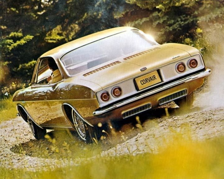 1965 Corvair rear view GM Media Archives 2