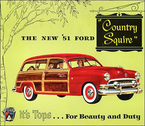 1951 Ford Country Squire wagon ad Ford Motor Company Archives 7