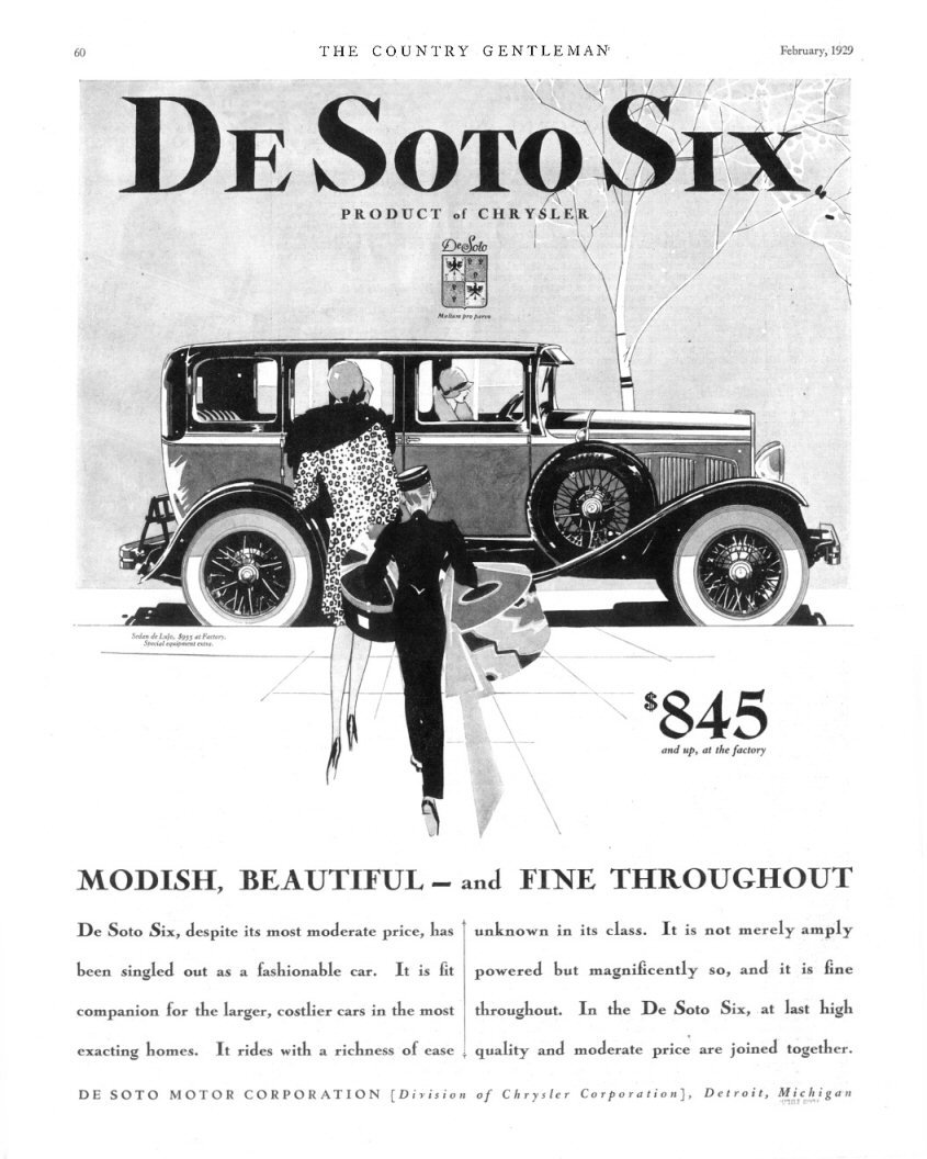 1929 DeSoto ad Chrysler Archives 7