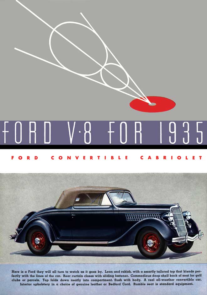 1935 Ford V 8 ad Ford Motor Company Robert Tate Collection 4