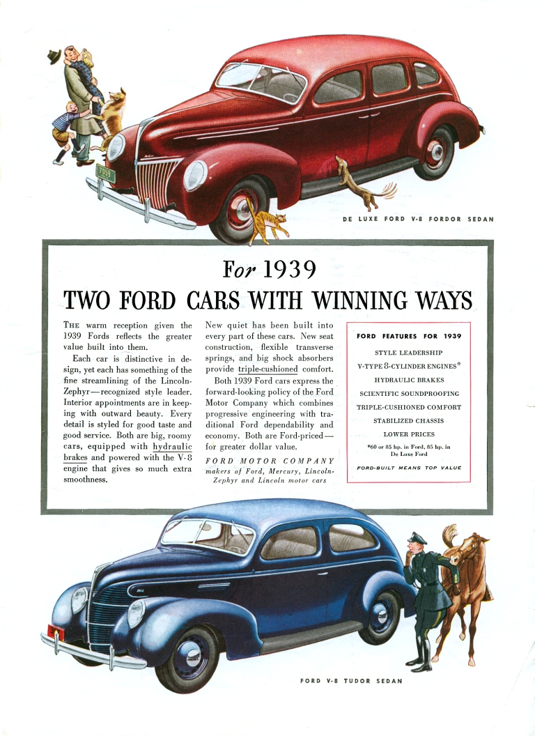 1939 Ford ad Ford Motor Company Robert Tate Collection 6
