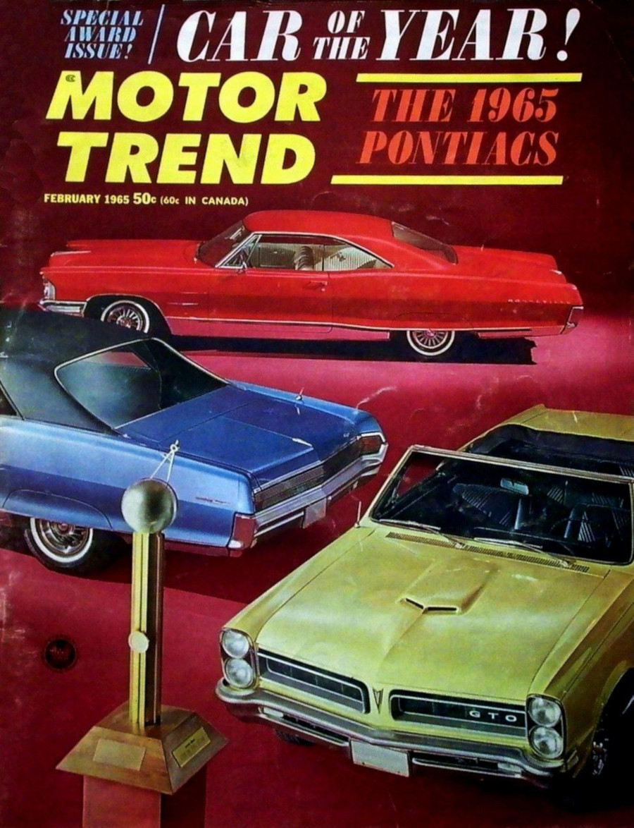 Motor Trend cover featuring 1965 Pontiacs 8 RESIZED
