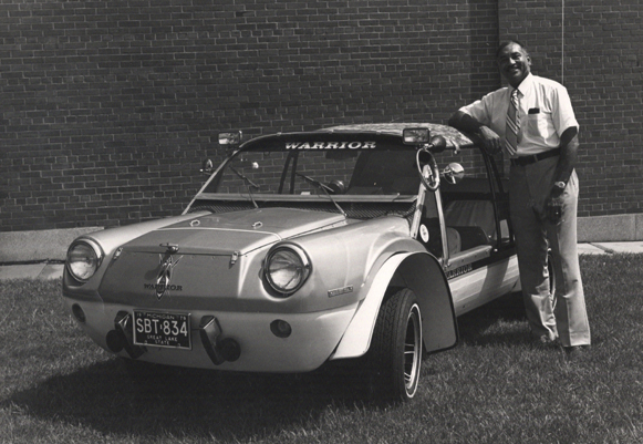 McKinley Thompson Jr. with the Warrior vehicle he designed Ford Motor Company Archives 8