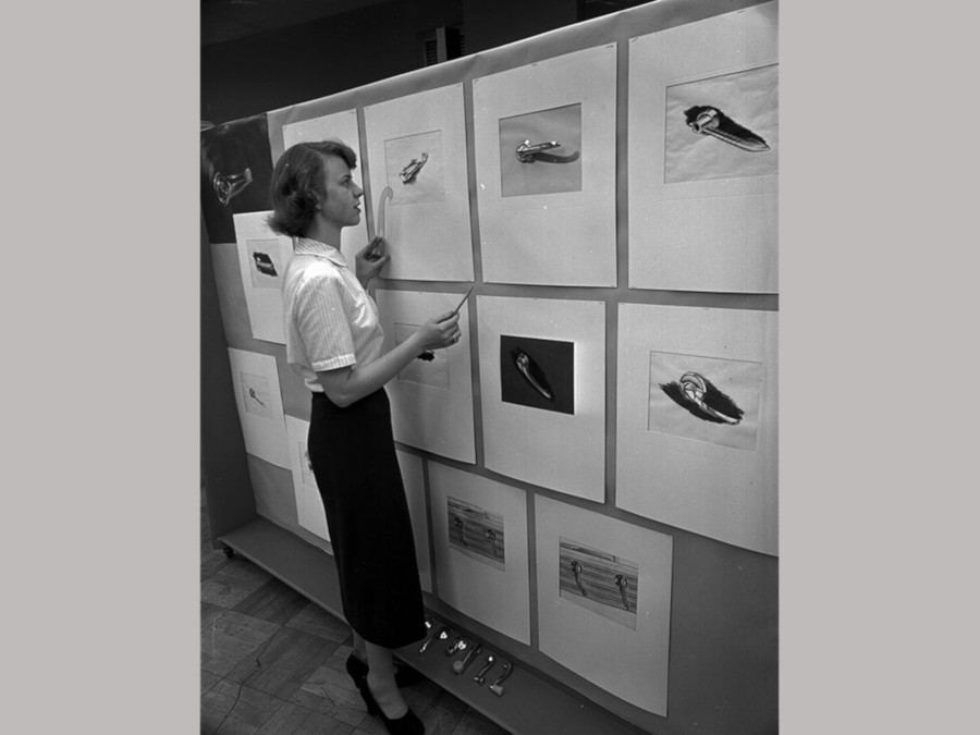 Mary Ellen Dohrs 1952 at the Argonaut Building GM Media Archives RESIZED 4