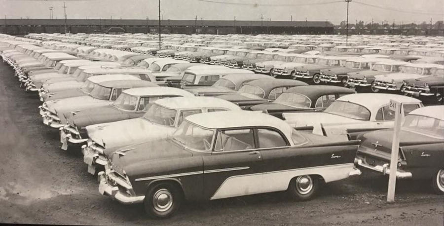 Factory production 1956 Plymouth models Chrysler Archives RESIZED 1
