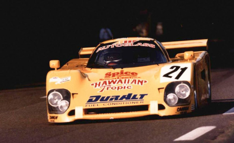 Lyn St. James driving at the 1989 24 hours of LeMans race RESIZED