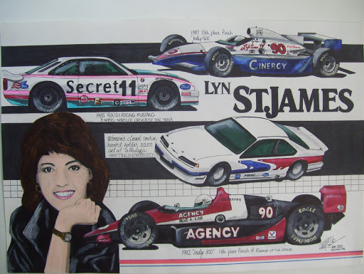Lyn St. James portfolio of her past race cars