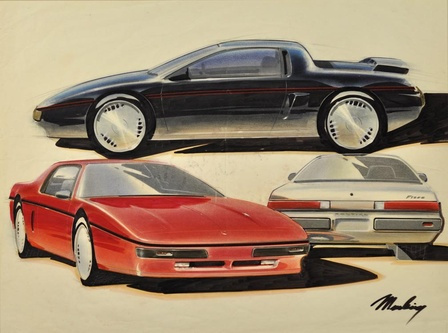 Pontiac Fiero illustrations 1