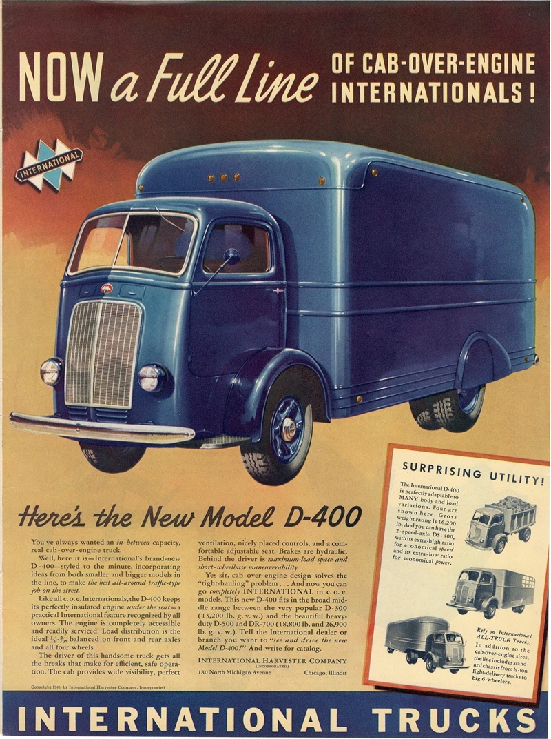 International Truck advertisement for D400 line 1938 39 Robert Tate Collection 3